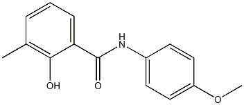 2-hydroxy-N-(4-methoxyphenyl)-3-methylbenzamide Struktur