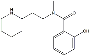 2-hydroxy-N-methyl-N-[2-(piperidin-2-yl)ethyl]benzamide Struktur