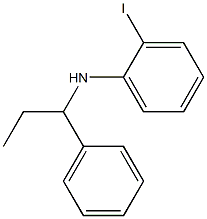 2-iodo-N-(1-phenylpropyl)aniline Struktur