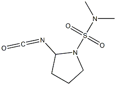 2-isocyanato-N,N-dimethylpyrrolidine-1-sulfonamide Struktur