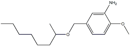 2-methoxy-5-[(octan-2-yloxy)methyl]aniline Struktur