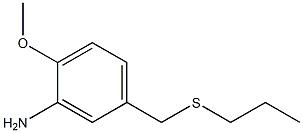 2-methoxy-5-[(propylsulfanyl)methyl]aniline Struktur