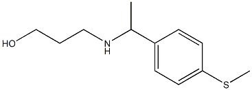 3-({1-[4-(methylsulfanyl)phenyl]ethyl}amino)propan-1-ol Struktur