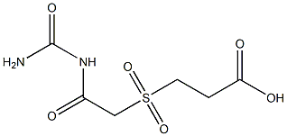 3-({2-[(aminocarbonyl)amino]-2-oxoethyl}sulfonyl)propanoic acid Struktur