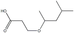 3-(1,3-dimethylbutoxy)propanoic acid Struktur