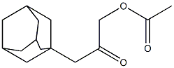 3-(1-adamantyl)-2-oxopropyl acetate Struktur