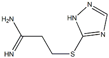 3-(1H-1,2,4-triazol-5-ylsulfanyl)propanimidamide Struktur