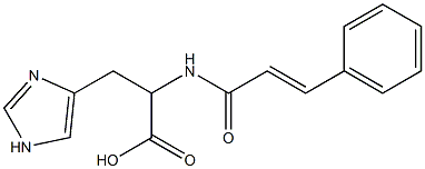 3-(1H-imidazol-4-yl)-2-{[(2E)-3-phenylprop-2-enoyl]amino}propanoic acid Struktur