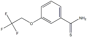 3-(2,2,2-trifluoroethoxy)benzenecarbothioamide Struktur