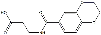 3-(2,3-dihydro-1,4-benzodioxin-6-ylformamido)propanoic acid Struktur