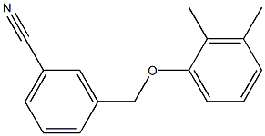 3-(2,3-dimethylphenoxymethyl)benzonitrile Struktur