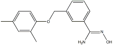 3-(2,4-dimethylphenoxymethyl)-N'-hydroxybenzene-1-carboximidamide Struktur