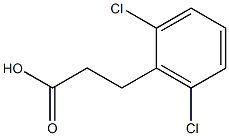 3-(2,6-dichlorophenyl)propanoic acid Struktur