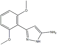 3-(2,6-dimethoxyphenyl)-1H-pyrazol-5-amine Struktur