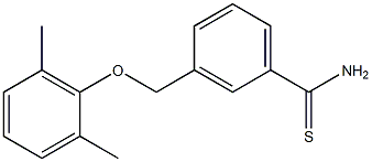 3-(2,6-dimethylphenoxymethyl)benzene-1-carbothioamide Struktur