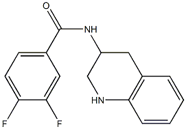 3,4-difluoro-N-(1,2,3,4-tetrahydroquinolin-3-yl)benzamide Struktur