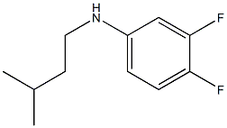 3,4-difluoro-N-(3-methylbutyl)aniline Struktur