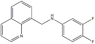 3,4-difluoro-N-(quinolin-8-ylmethyl)aniline Struktur