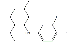 3,4-difluoro-N-[5-methyl-2-(propan-2-yl)cyclohexyl]aniline Struktur