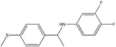 3,4-difluoro-N-{1-[4-(methylsulfanyl)phenyl]ethyl}aniline Struktur