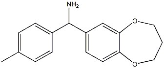 3,4-dihydro-2H-1,5-benzodioxepin-7-yl(4-methylphenyl)methanamine Struktur