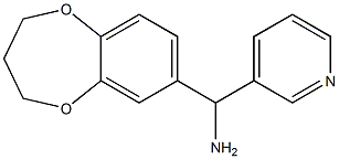 3,4-dihydro-2H-1,5-benzodioxepin-7-yl(pyridin-3-yl)methanamine Struktur