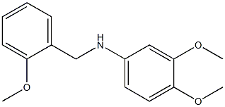 3,4-dimethoxy-N-[(2-methoxyphenyl)methyl]aniline Struktur