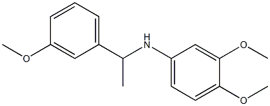 3,4-dimethoxy-N-[1-(3-methoxyphenyl)ethyl]aniline Struktur