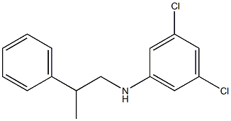 3,5-dichloro-N-(2-phenylpropyl)aniline Struktur