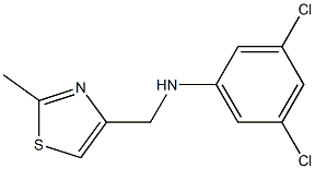 3,5-dichloro-N-[(2-methyl-1,3-thiazol-4-yl)methyl]aniline Struktur