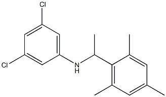 3,5-dichloro-N-[1-(2,4,6-trimethylphenyl)ethyl]aniline Struktur