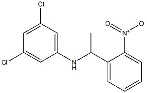 3,5-dichloro-N-[1-(2-nitrophenyl)ethyl]aniline Struktur