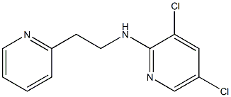 3,5-dichloro-N-[2-(pyridin-2-yl)ethyl]pyridin-2-amine Struktur