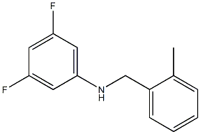 3,5-difluoro-N-[(2-methylphenyl)methyl]aniline Struktur