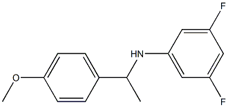 3,5-difluoro-N-[1-(4-methoxyphenyl)ethyl]aniline Struktur