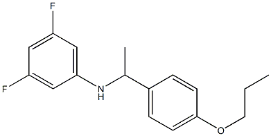 3,5-difluoro-N-[1-(4-propoxyphenyl)ethyl]aniline Struktur