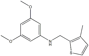 3,5-dimethoxy-N-[(3-methylthiophen-2-yl)methyl]aniline Struktur