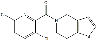 3,6-dichloro-2-{4H,5H,6H,7H-thieno[3,2-c]pyridin-5-ylcarbonyl}pyridine Struktur