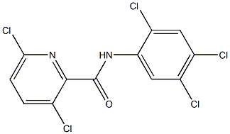 3,6-dichloro-N-(2,4,5-trichlorophenyl)pyridine-2-carboxamide Struktur