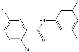 3,6-dichloro-N-(3,5-dimethylphenyl)pyridine-2-carboxamide Struktur