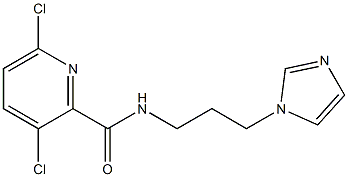 3,6-dichloro-N-[3-(1H-imidazol-1-yl)propyl]pyridine-2-carboxamide Struktur