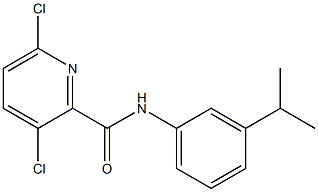 3,6-dichloro-N-[3-(propan-2-yl)phenyl]pyridine-2-carboxamide Struktur