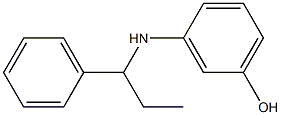 3-[(1-phenylpropyl)amino]phenol Struktur