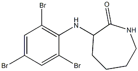 3-[(2,4,6-tribromophenyl)amino]azepan-2-one Struktur