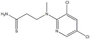 3-[(3,5-dichloropyridin-2-yl)(methyl)amino]propanethioamide Struktur