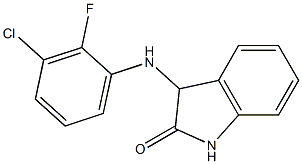 3-[(3-chloro-2-fluorophenyl)amino]-2,3-dihydro-1H-indol-2-one Struktur