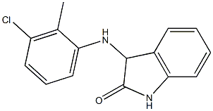 3-[(3-chloro-2-methylphenyl)amino]-2,3-dihydro-1H-indol-2-one Struktur