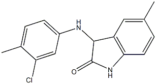 3-[(3-chloro-4-methylphenyl)amino]-5-methyl-2,3-dihydro-1H-indol-2-one Struktur