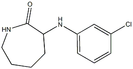 3-[(3-chlorophenyl)amino]azepan-2-one Struktur