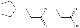 3-[(3-cyclopentylpropanoyl)amino]propanoic acid Struktur